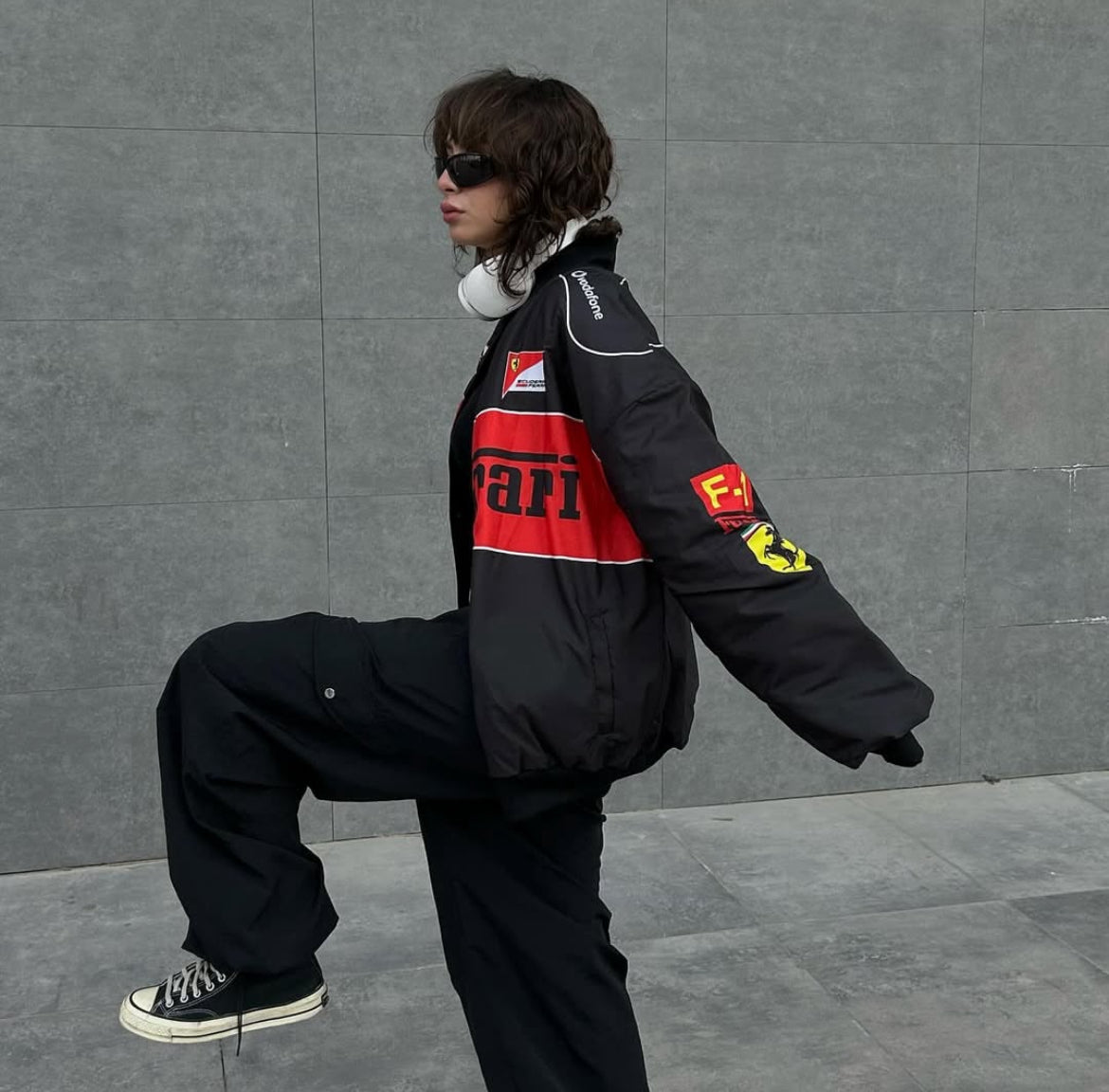 Ferrari F1 Racing Black Jacket